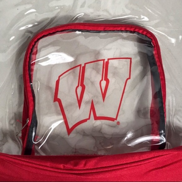 NWT Wisconsin Game Day Clear Backpack - Picture 7 of 10